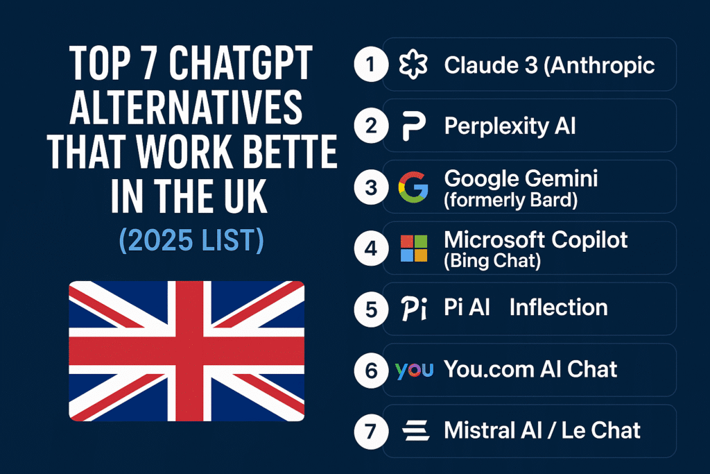 Top 7 ChatGPT Alternatives That Work Better in the UK