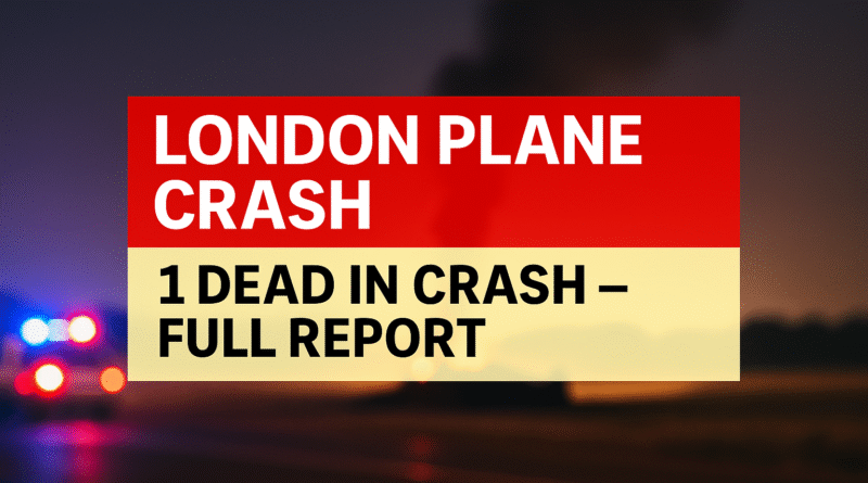 1 dead om crash