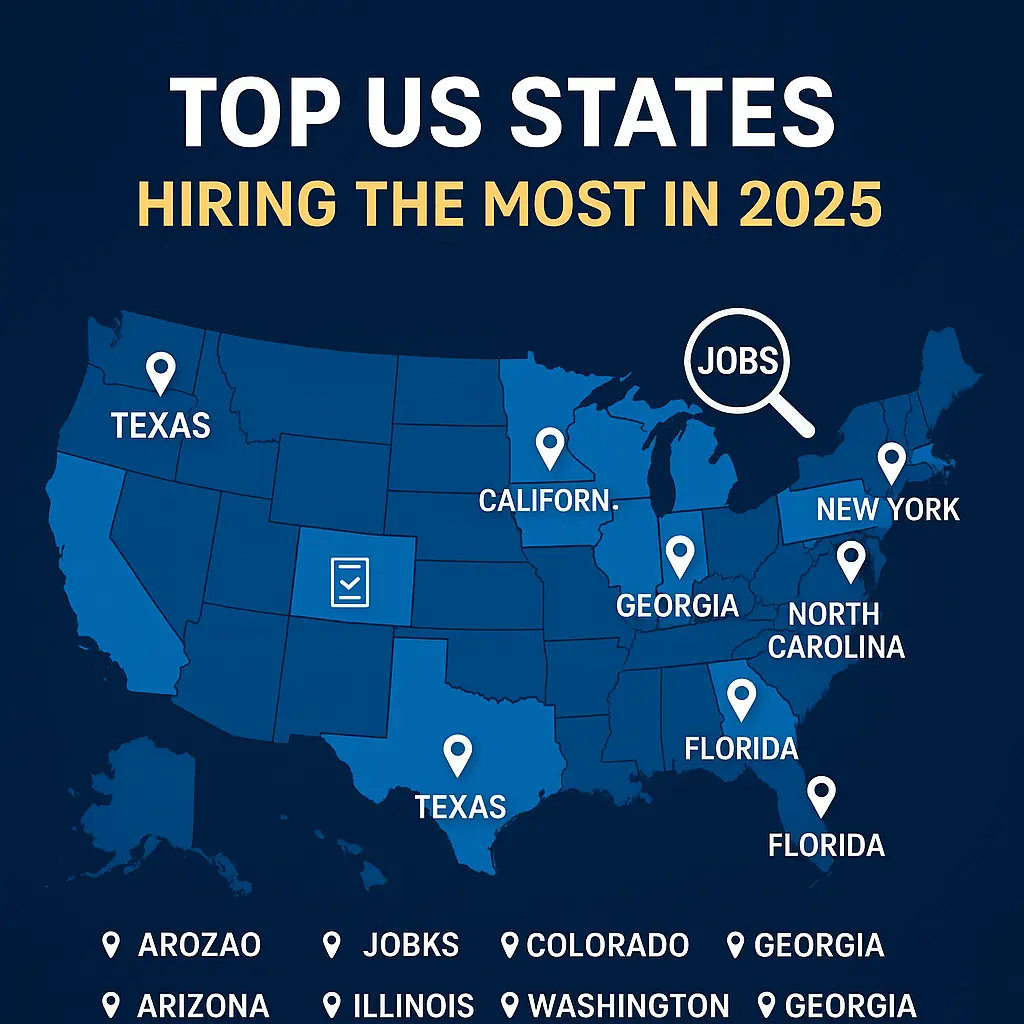 Top US States Hiring in 2025